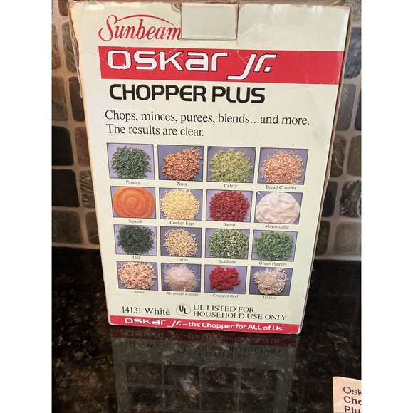 Sunbeam Oskar Jr. Chopper Plus Food Processor 14131 Tested And Working Clean - Picture 10 of 12